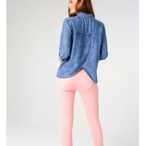 Tulip Back Denim Shirt Liverpool L Nightfall Acid